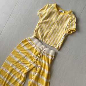 FP Movement by Free People Yellow Striped Pajama Set